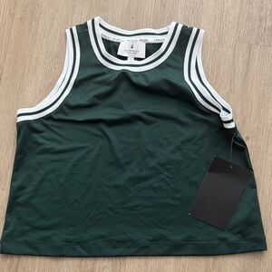 Tuckernuck Green and White Short Sleeve Tee